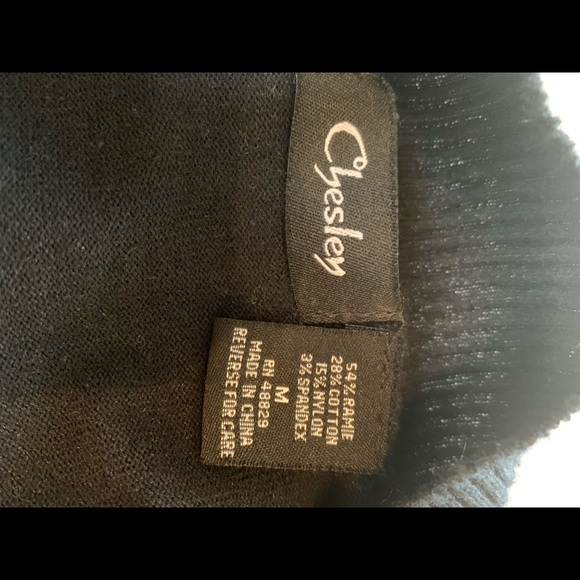 Chesley ladies Black sequin bolero shrug, long sleeves, size medium - Picture 5 of 8